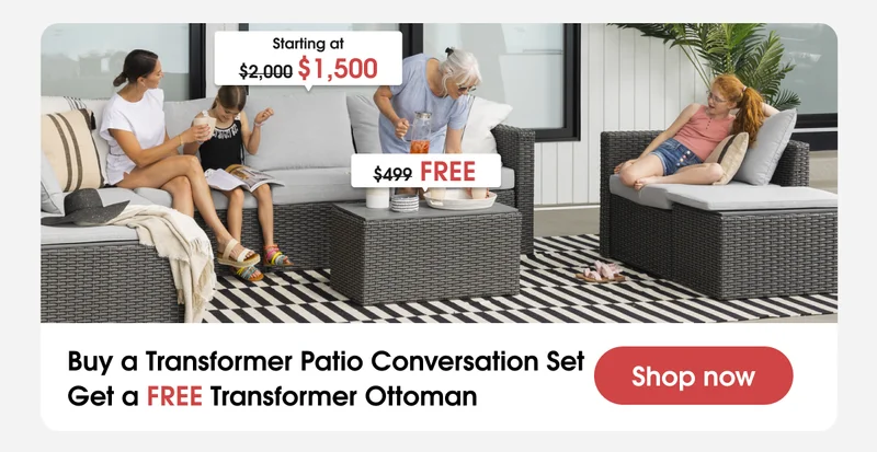 Transformer Patio Conversation Set