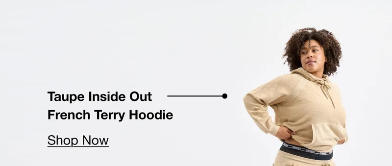 Taupe Inside Out French Terry Hoodie
