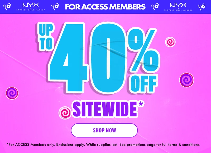 UP TO 40% OFF SITEWIDE*