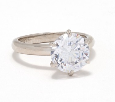 Diamonique Classics 4.00 cttw Ring, Sterling