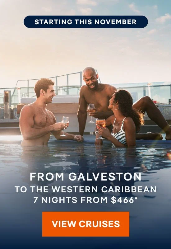 Starting This November – Cruise From Galvestonto the Western Caribbean – 7 Nights – Click to View Cruises & Book Now