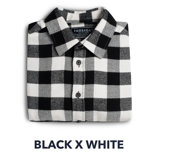 Black x White Buffalo Check Flannel