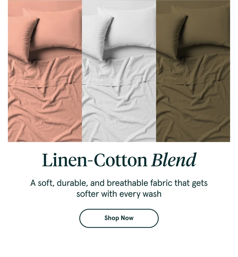 Linen-Cotton Blend | Shop Now