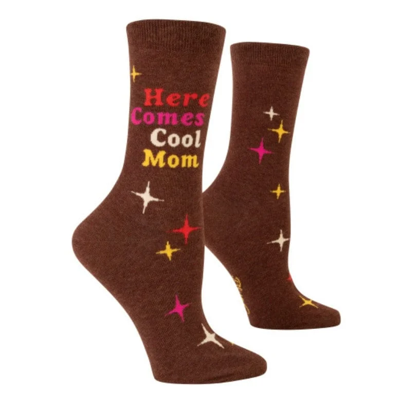 Image of Here Comes A Cool Mom Women's Crew Socks