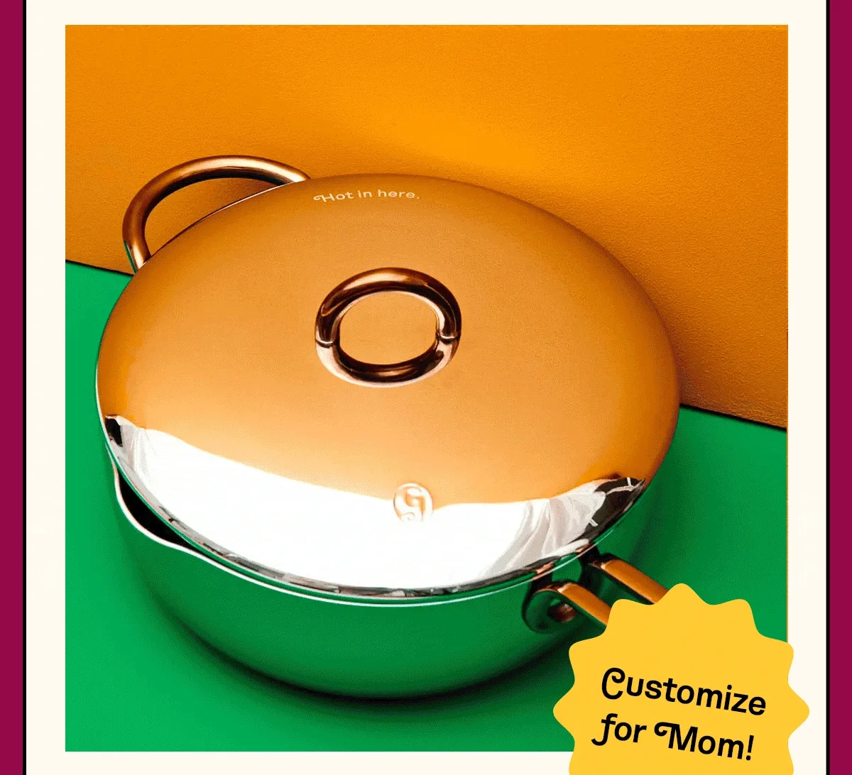 Personalize their new forever cookware