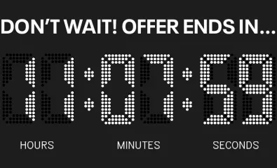 DON'T WAIT, OFFER ENDS IN...