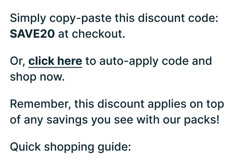 Shop 20% off all True Classic products