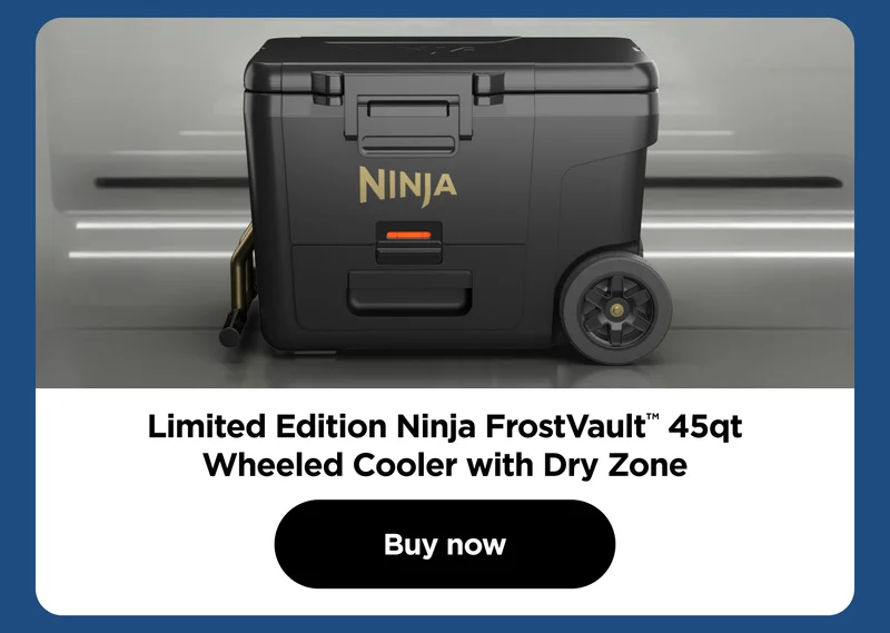 Limited Edition Ninja FrostVault™ 45qt Wheeled Cooler with Dry Zone