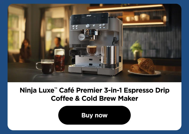Ninja Luxe™ Café Premier 3 in 1 Espresso Drip Coffee & Cold Brew Maker