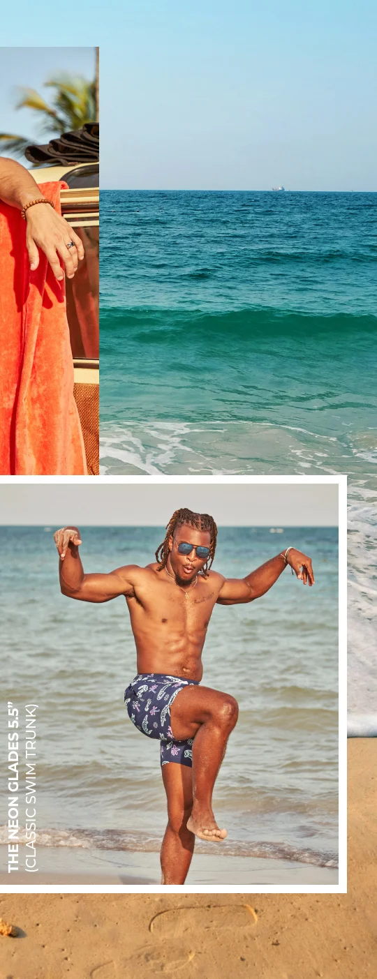 Classic Swim Trunk: The Neon Glades 5.5"