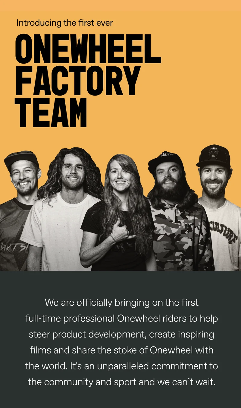 Onewheel Factory Team