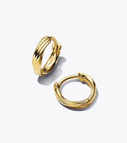 Twisted Huggie Earrings