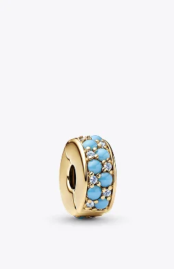 Aqua Blue Clip Charm