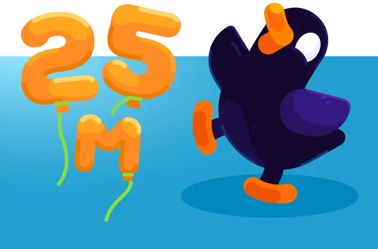 Duck is celebrating 25 Million Subscribers, Thank You!