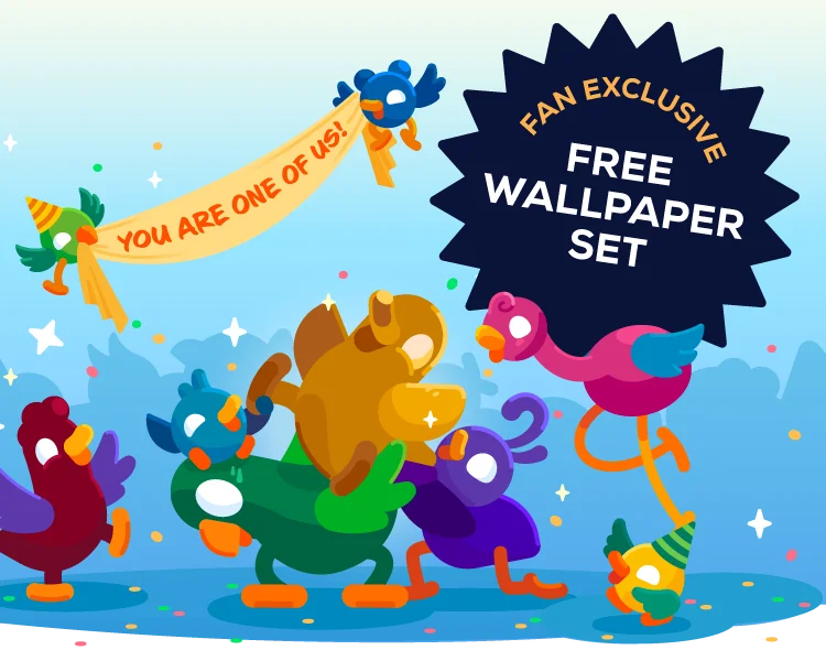 Fan Exclusive Golden Duck - Free Wallpaper Set