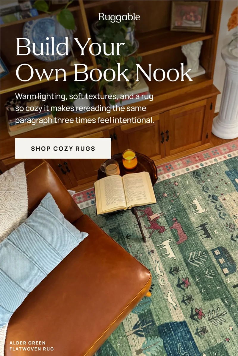 Build Your Own Book Nook | Shop Cozy Rugs
