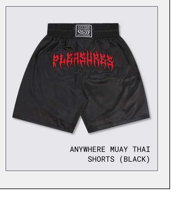 ANYWHERE MUAY THAI SHORTS (BLACK)