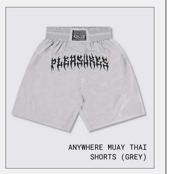 ANYWHERE MUAY THAI SHORTS (GREY)