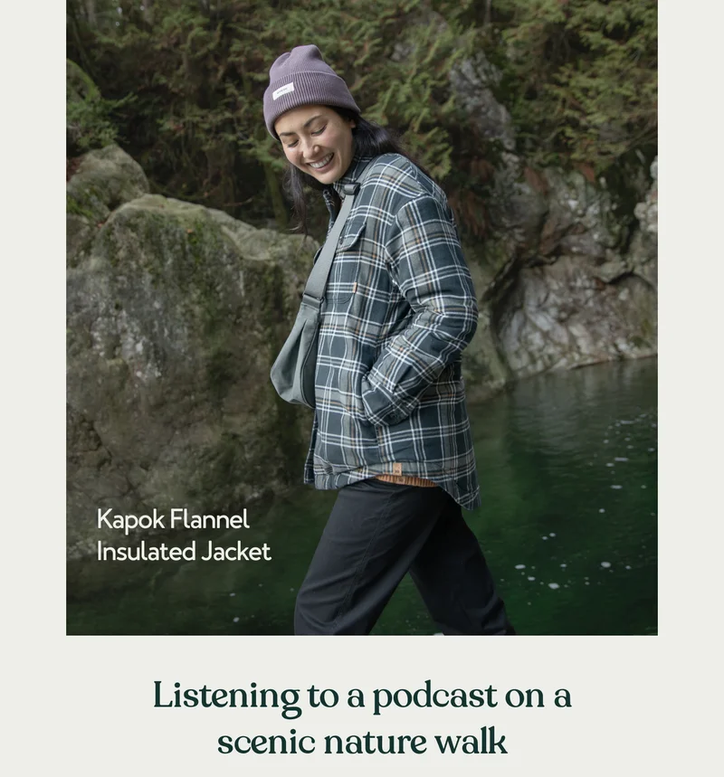 Kapok Flannel Insulated Jacket