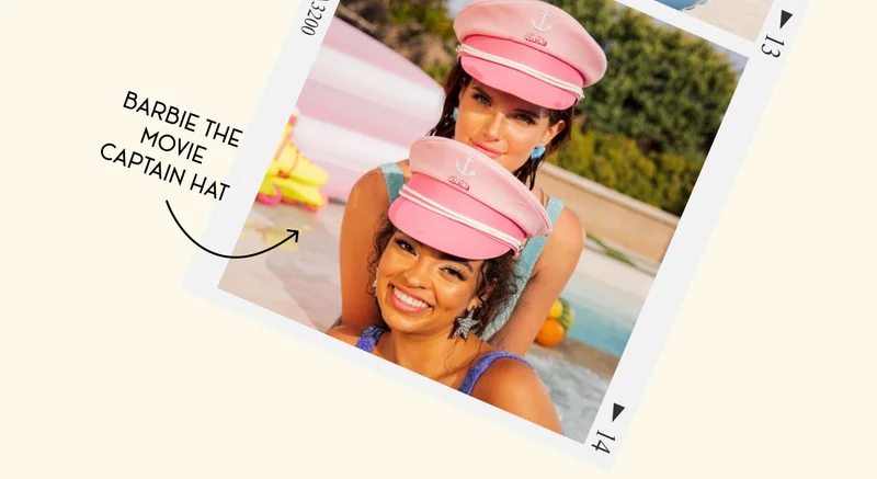 BARBIE THE MOVIE CAPTAIN HAT