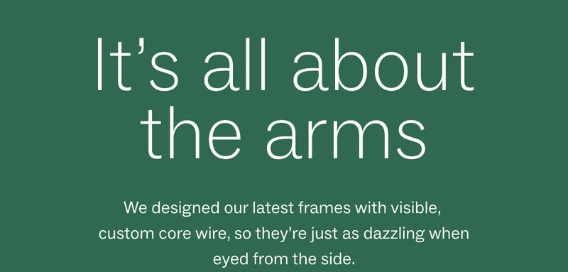 Our new, exposed core wire styles
