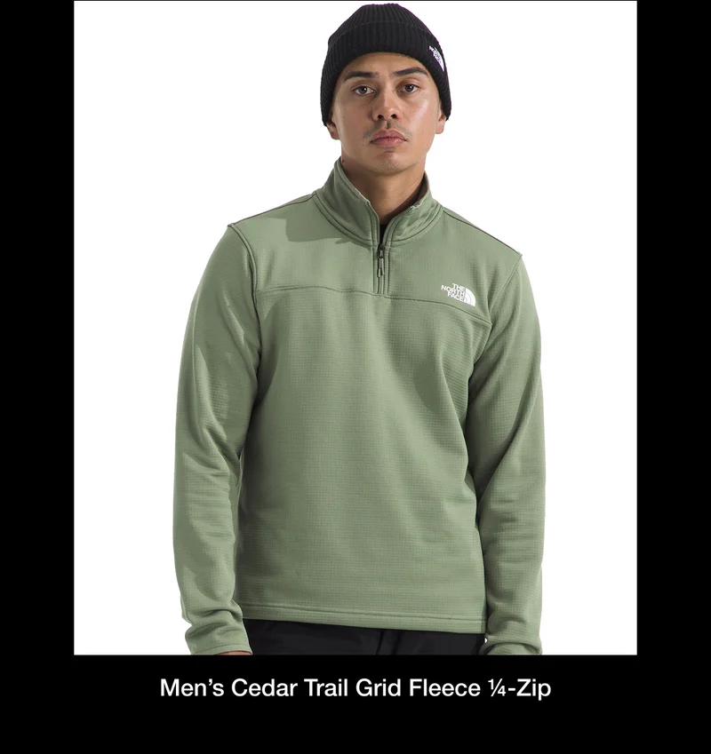 Men’s Cedar Trail Grid Fleece 1/4-Zip