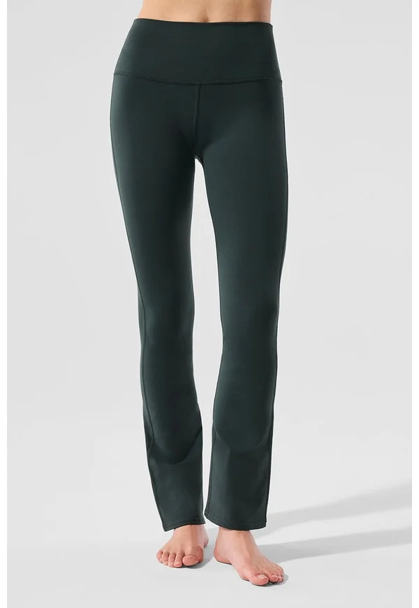 Airbrush High-Waist 7/8 Bootcut Legging - Charcoal Green - Charcoal Green / XS / 7/8 24.5"