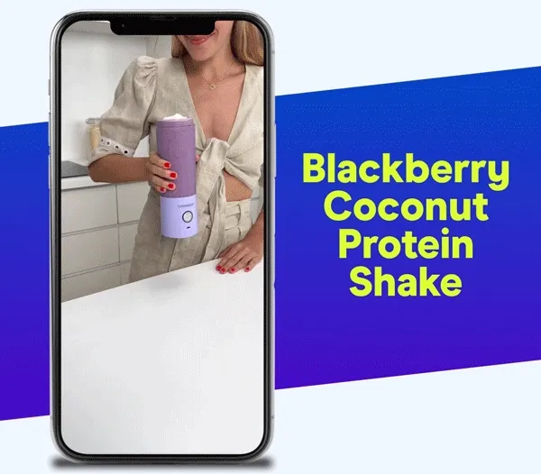 Blackberry Coconut Protein Shake