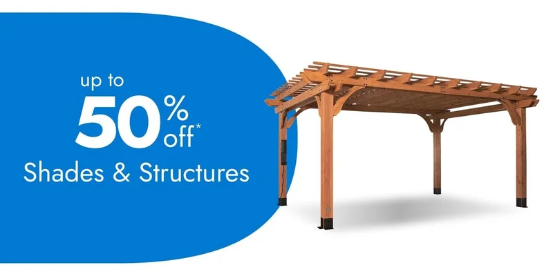 Shade & Structures up to 50% off