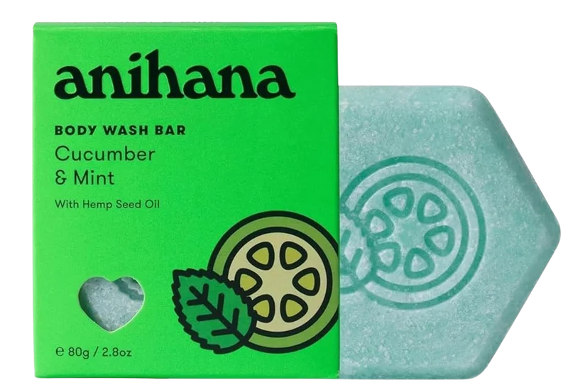 Image of Cucumber and Mint Body Wash Bar