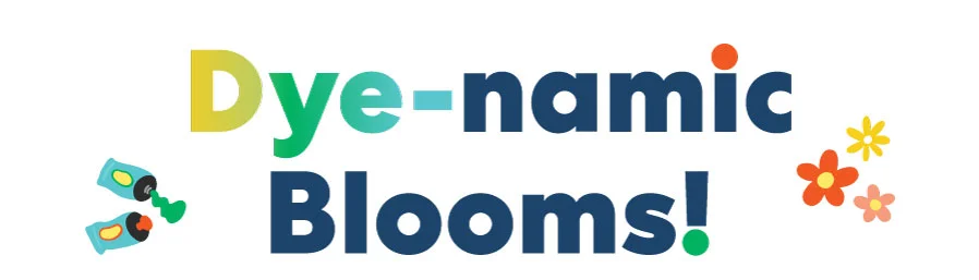 Header image introducing KiwiCo’s Dye-namic Blooms project.