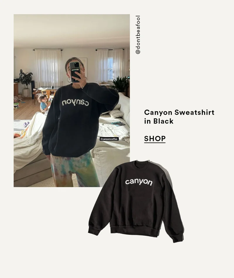 Canyon Sweatshirt in Black