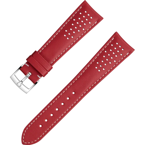 Two‑piece strap Red leather strap with pin buckle Lug width:Red leather strap