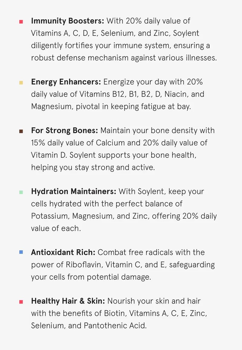 how soylent supports your overall health