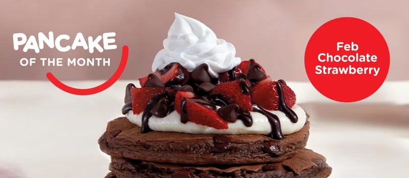 Pancake of the Month Feb Chocolate Strawberry