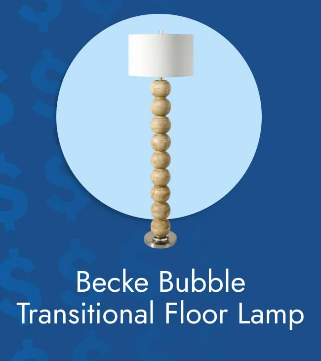 Becke bubble transitional floor lamp