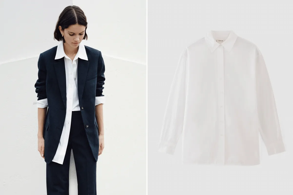 [GIF]The TENCEL™ Oversized Blazer, and the Supima® Cotton Boyfriend Shirt