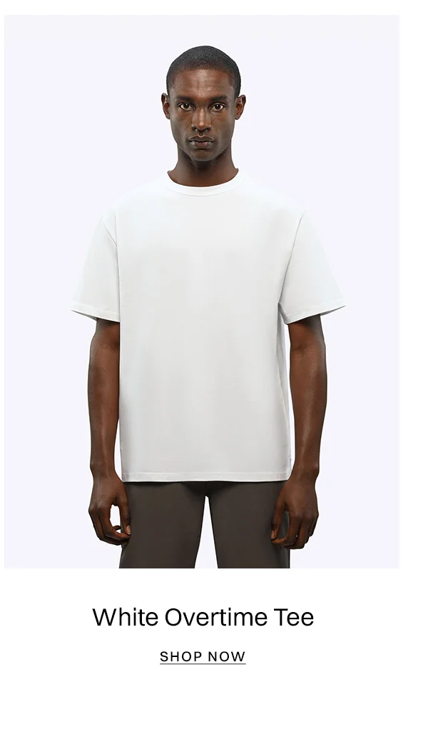 White Overtime Tee