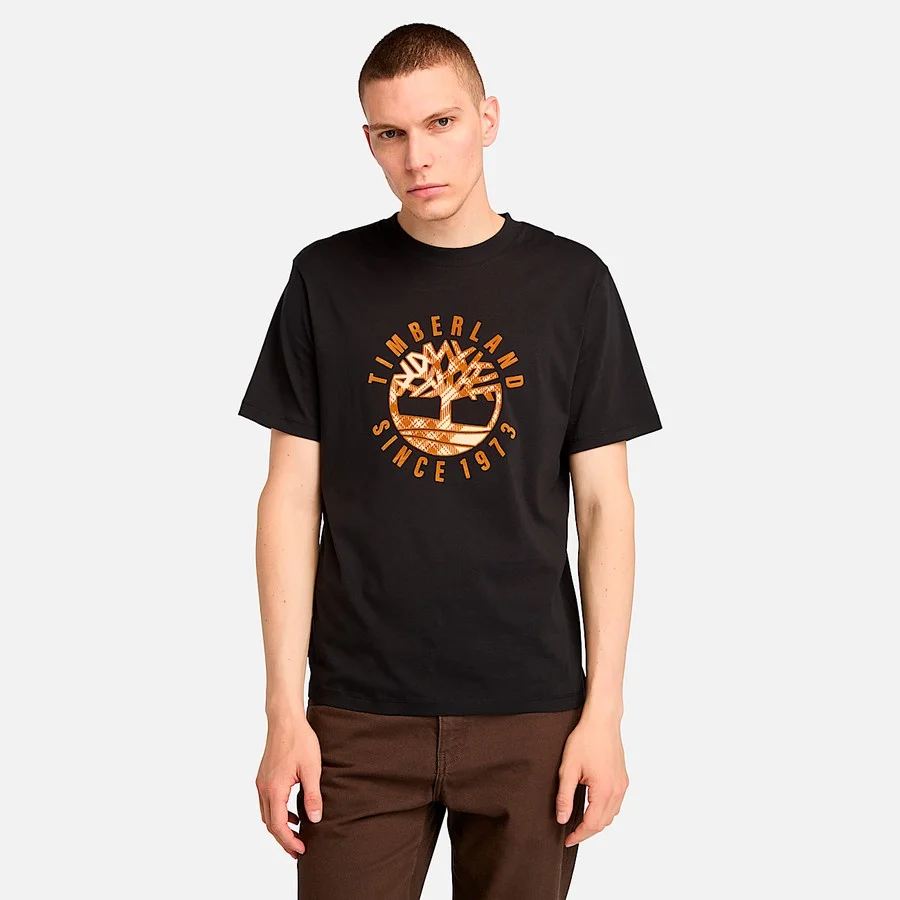 Men's Timberland® Heritage Plaid Logo T-Shirt