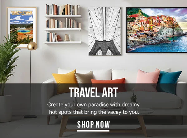 Travel Art: Create your own paradise with dreamy hot spots that bring the vacay to you.