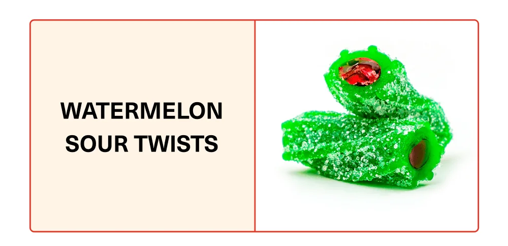 Watermelon sour twists