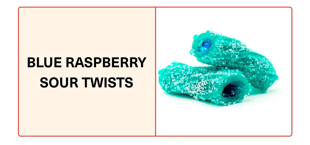 Blue raspberry sour twist