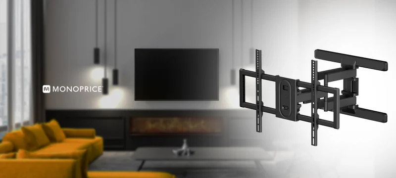 Premium Full Motion TV Wall Mount Bracket for 42" to 90" TVs up to 132lbs, Max VESA 600x400