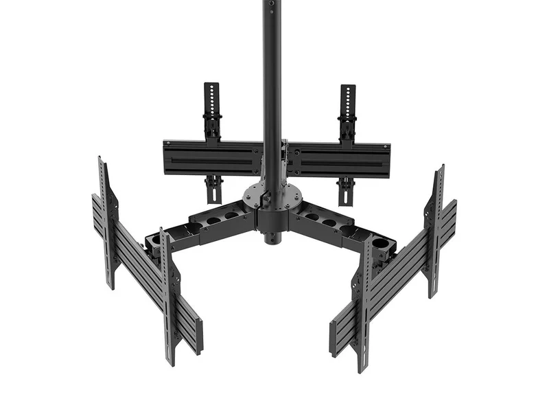 Monoprice Specialty Ceiling Mounted TV Wall Mount Bracket Triple Sided For 32" To 65" TVs up to 66 lbs. each, Max VESA 600x400