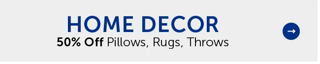 Home Decor - 50% Off Pillows, Rugs, Throws