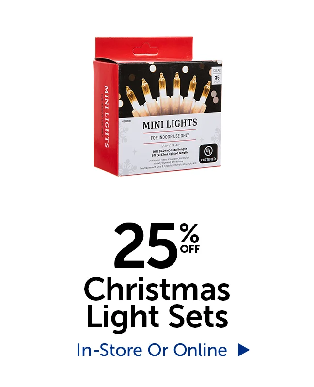 25% Off Christmas Light Sets
