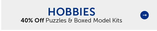 Hobbies - 40% Off Puzzles & Boxed Model Kits