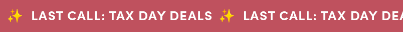 Last Call for Tax Day Deals with the code GLAMREBATE