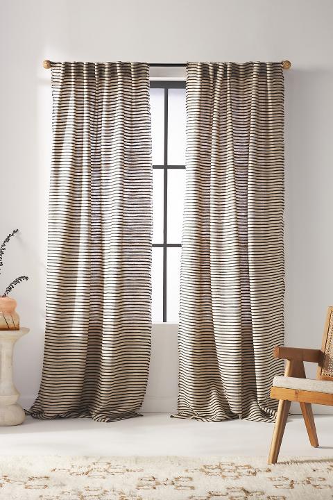 Luxe Linen Blend Woven Curtain