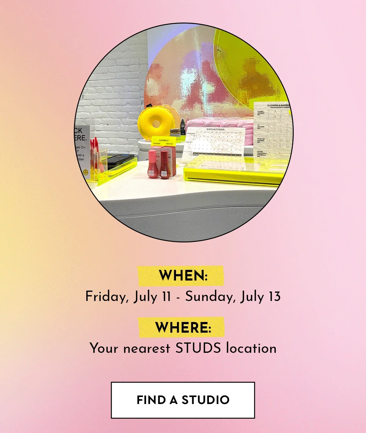 Find A STUDS Studio